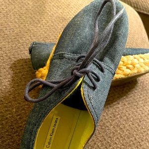 Calvin Klein jeans espadrille platform shoe